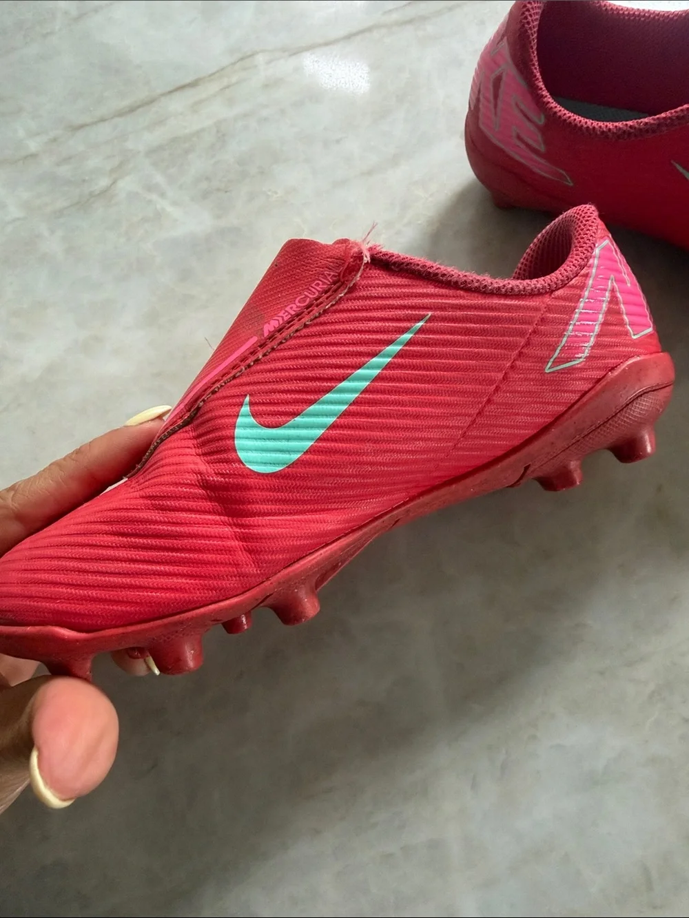 Nike Jr Mercurial Vapor 16 Club Cleat - Flamingo 13C
